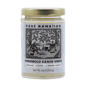 jar of ponoholo ranch white organic clover with kiawe honey