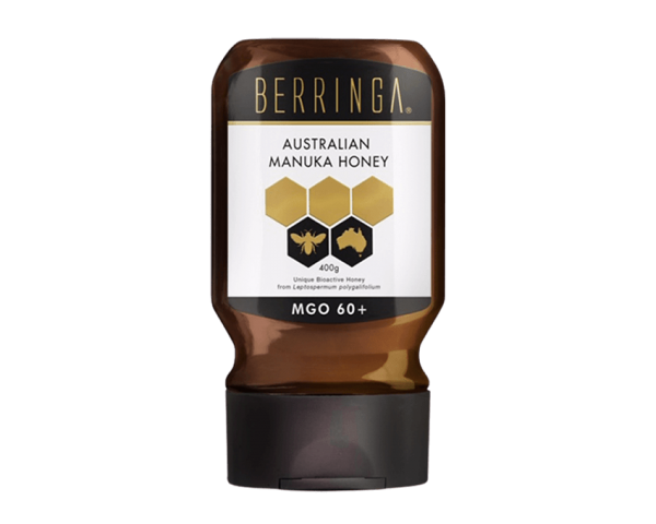 squeeze bottle of australian manuka honey mgo 60