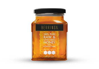 Berringa Raw Unfiltered Honey with Honeycomb