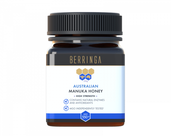 jar of australian manuka honey mgo 550