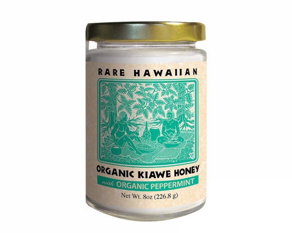 Jar Ofrare Hawaiian Organic Kiawe Honey with Peppermint